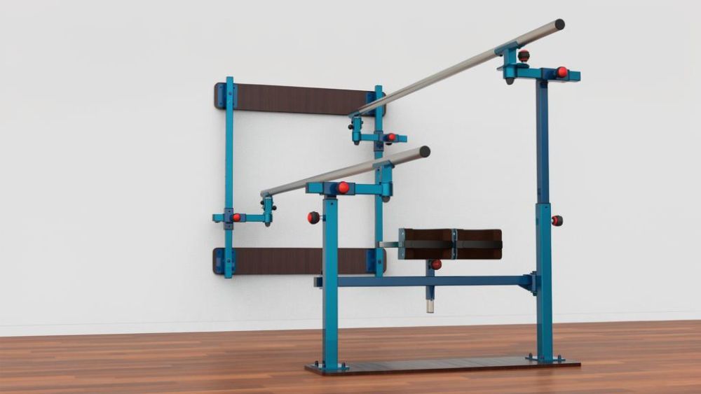 Фото Брусья для реабилитации складываемые к стене