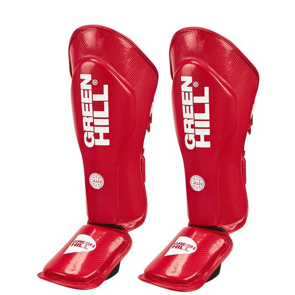 Фотографии Защита голени и стопы Green Hill Full Contact Wako Approved SIP-2505w красный