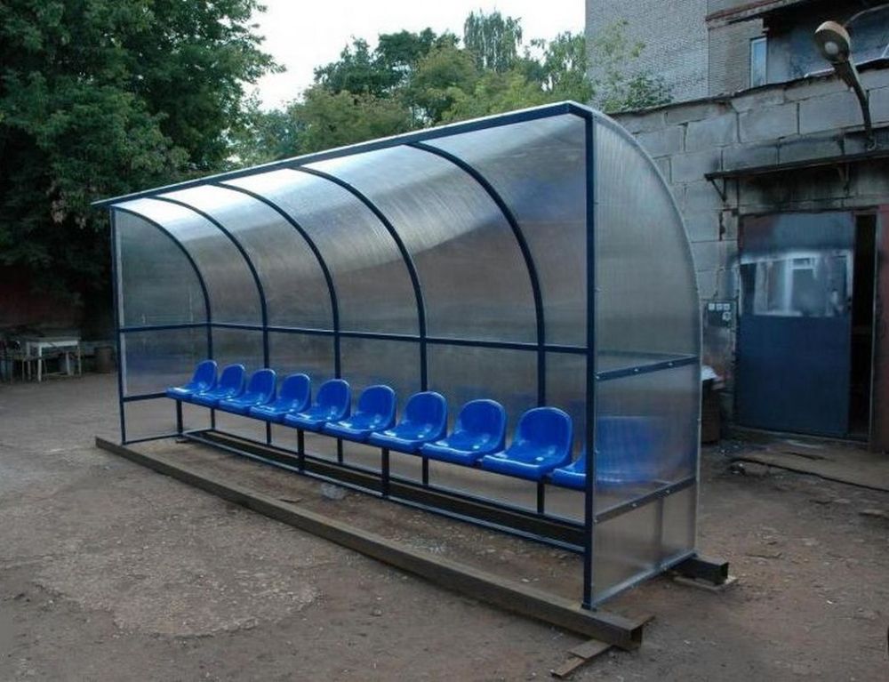Фотографии Скамья для запасных игроков / тренеров / судей (на 10 мест)  Pioner A13584