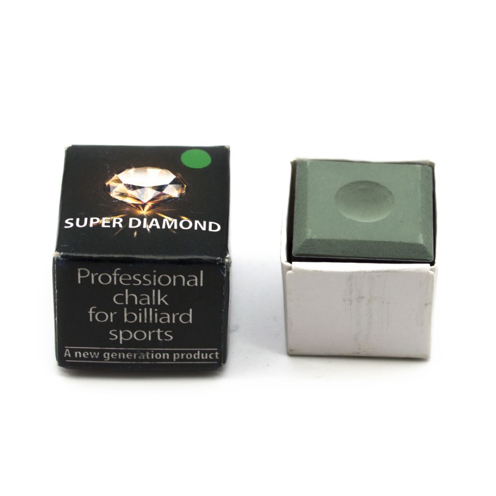 Фотографии Мел "Super Diamond Grey" (зеленый) черная коробка