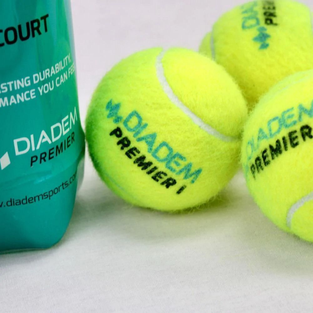 Фотографии Мяч теннисный Diadem Premier All Court 4B 4шт, ITF, фетр BALL-4CASE-ALLCRT желтый