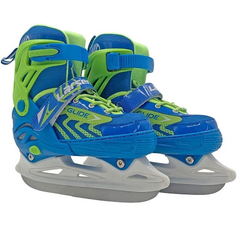 Фотографии Коньки ледовые раздвижные Larsen Glide Blue\Green