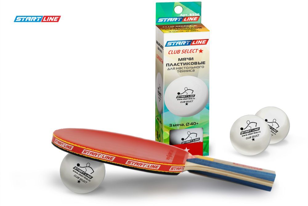 Фотографии Мячи Start line Club Select 1* New (3 шт, бел.)