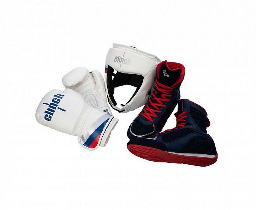 Фотографии Шлем боксерский Clinch Olimp C112 белый