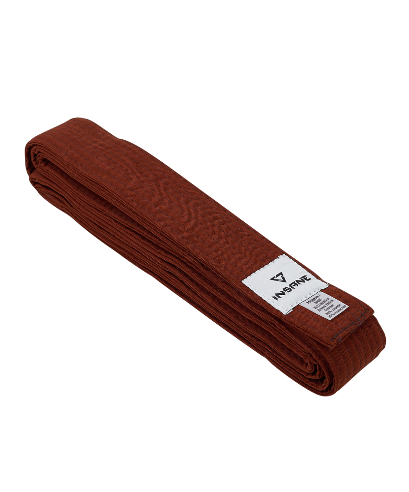 Фото Пояс для единоборств BASE, хлопок/полиэстер, коричневый, 260 см