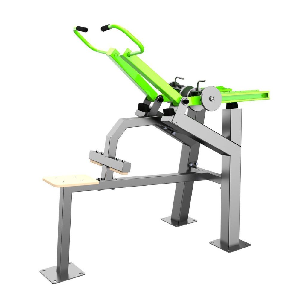 Фото Уличный тренажер Вертикальная тяга с переменной нагрузкой