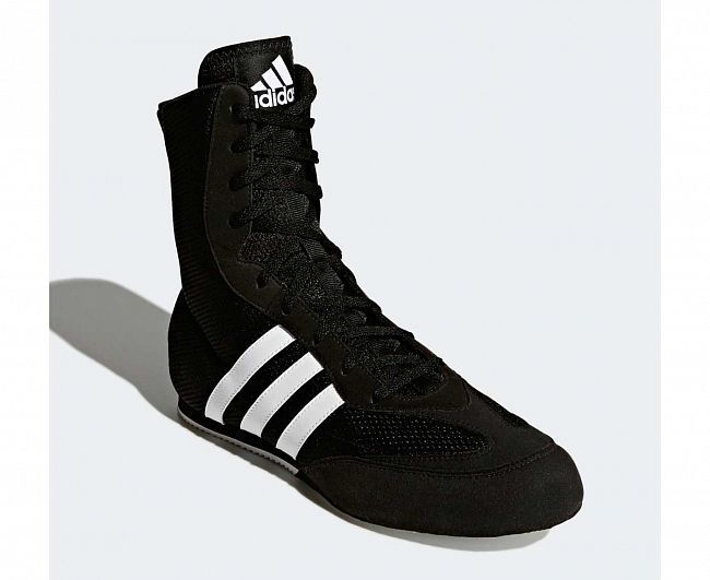 Фотографии Боксерки Adidas Box Hog 2.0 черно-белые