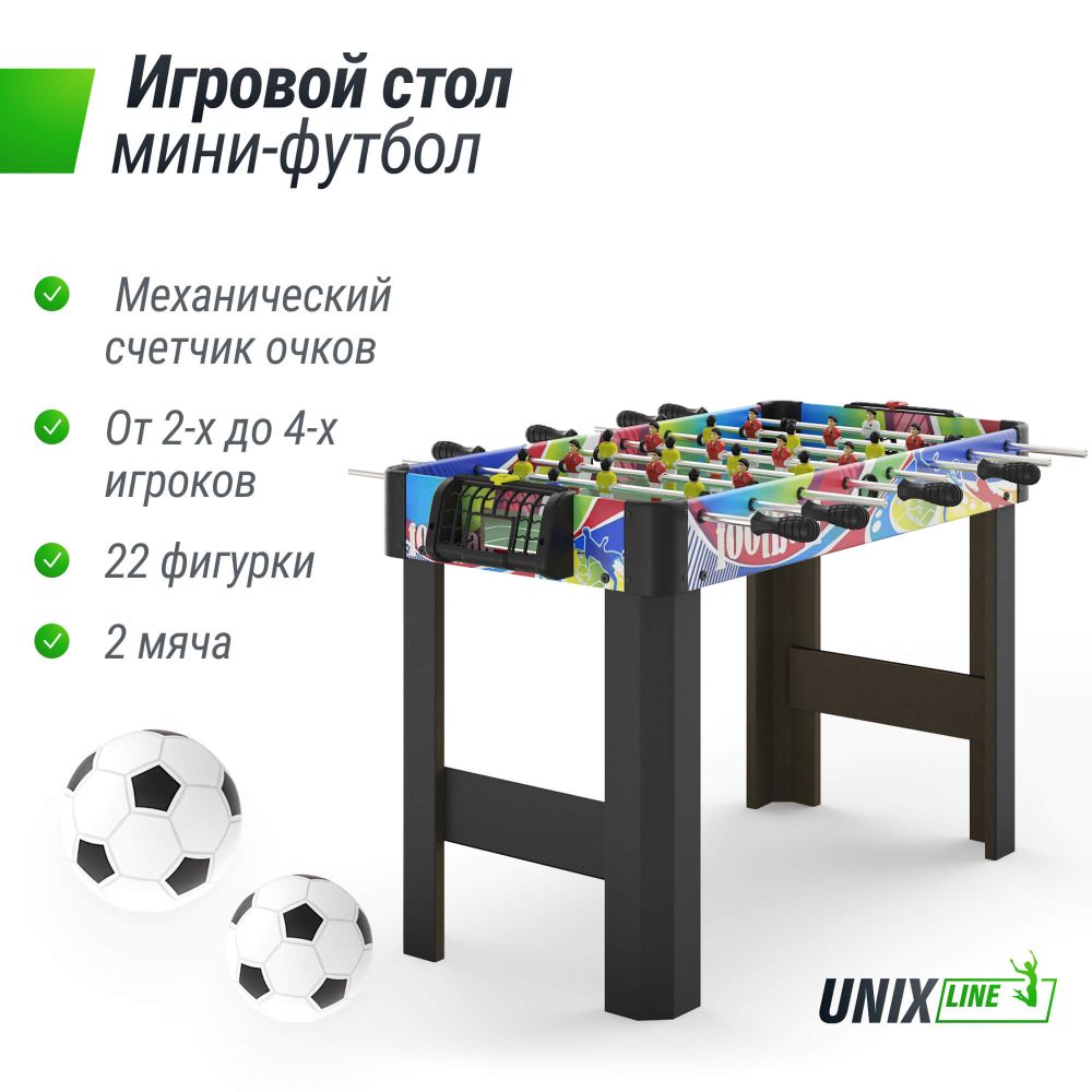Фотографии Игровой стол UNIX Line Мини Футбол - Кикер (101х42 cм)
