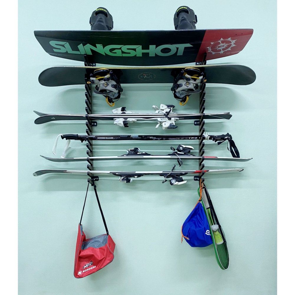 Фотографии Вешалка Эконом для сноубордов и вейкбордов, пристенная 105х80х18см  SE-18