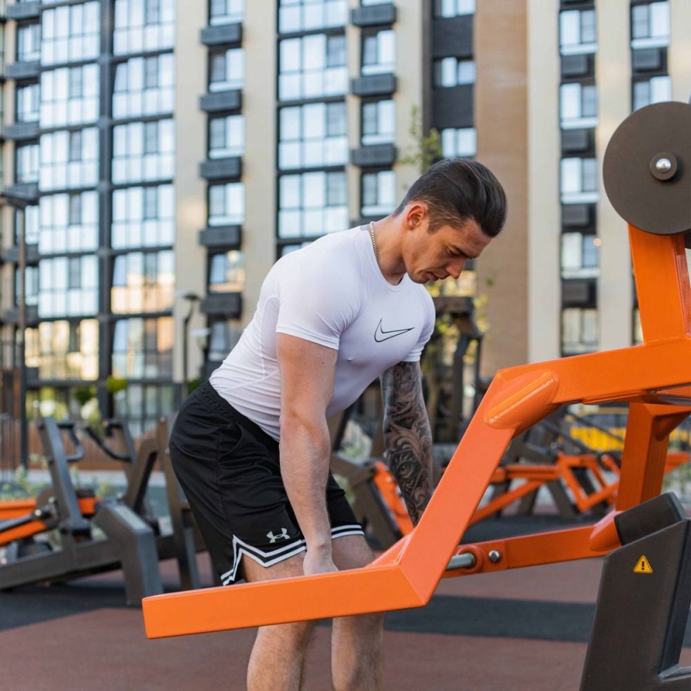 Фотографии Уличный тренажер Мультиштанга с переменной нагрузкой