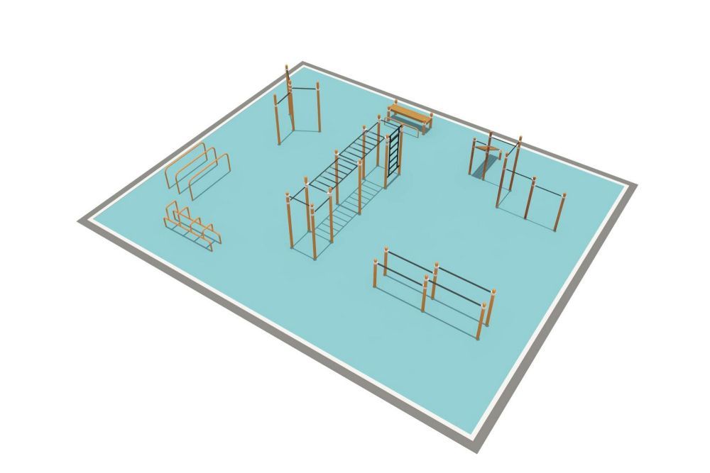 Фото Районная площадка для Воркаут и WRK Pioner A16580