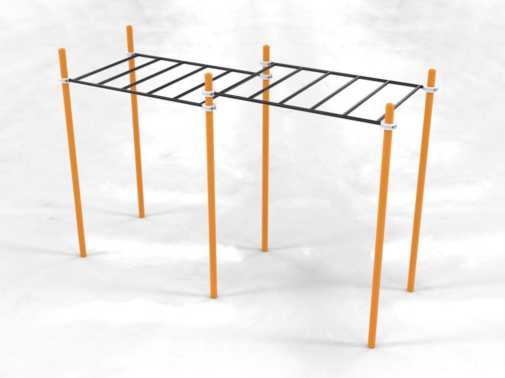 Фотографии Рукоход двухуровневый для Воркаут Pioner A17274