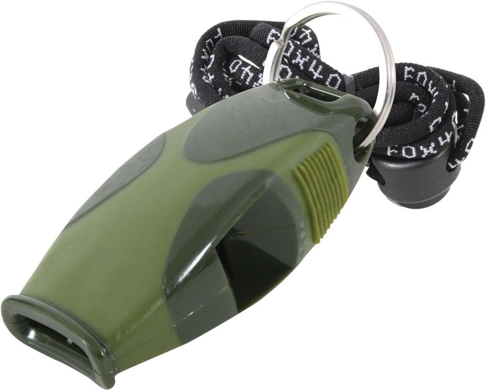 Фотографии Свисток FOX 40 Sharx судейский, на шнурке (хаки) Sportex E42067