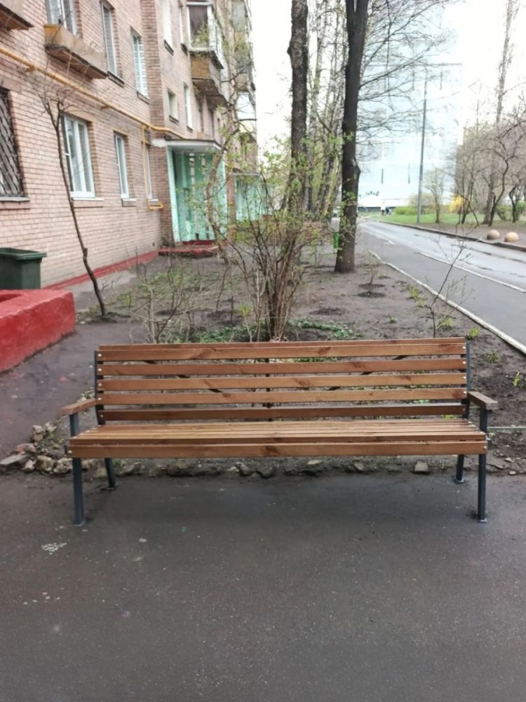 Фотографии Скамейка стальная «Модерн»