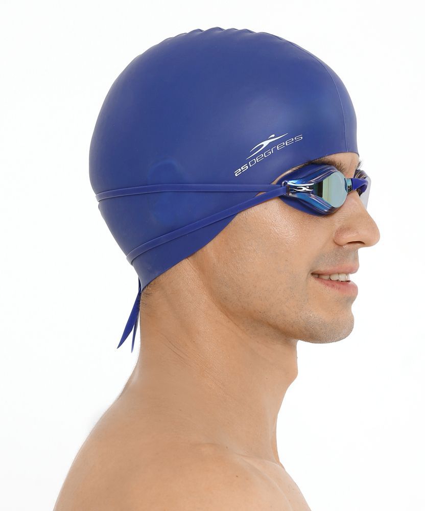 Фотографии Шапочка для плавания Nuance Navy, силикон