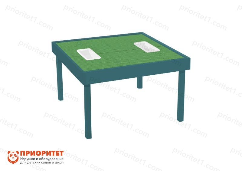 Лего-стол для конструирования «Конструируем играя» с контейнерами (мятный)