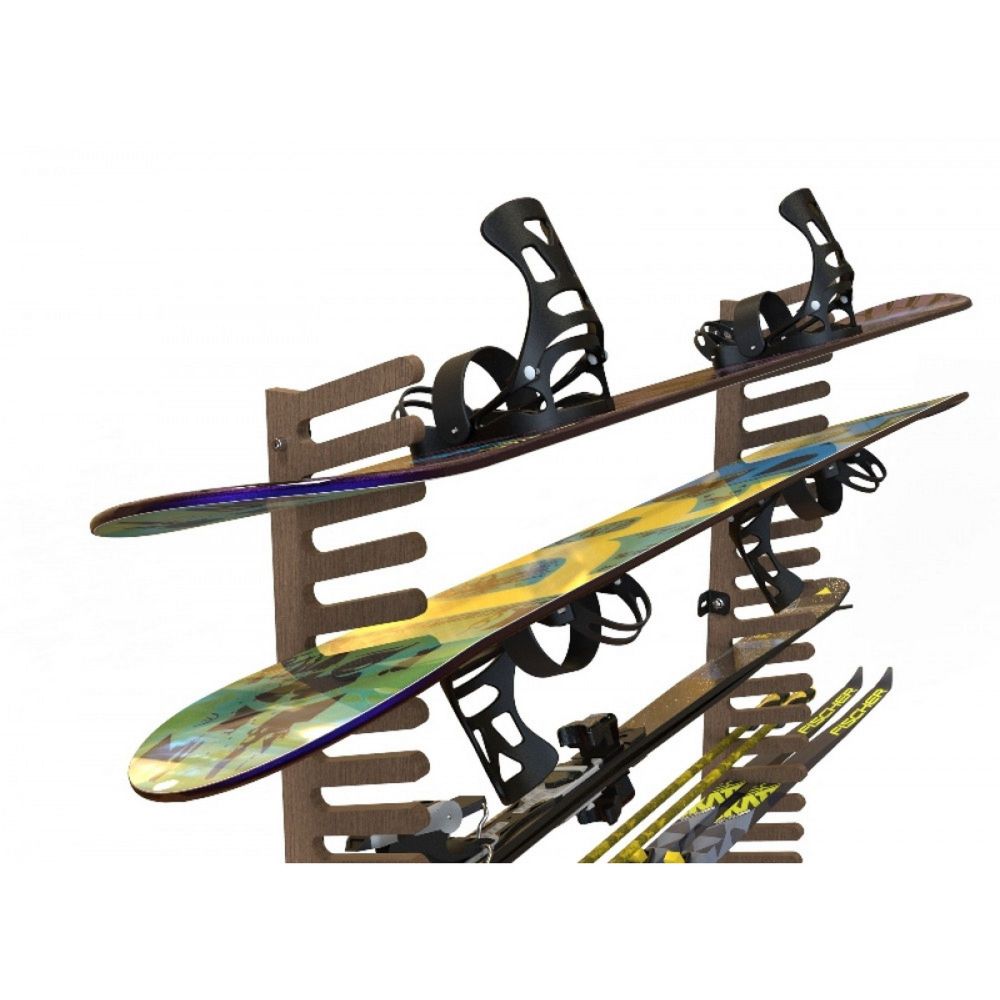 Фотографии Вешалка Эконом для сноубордов и вейкбордов, пристенная 45х80х18см  SE-7