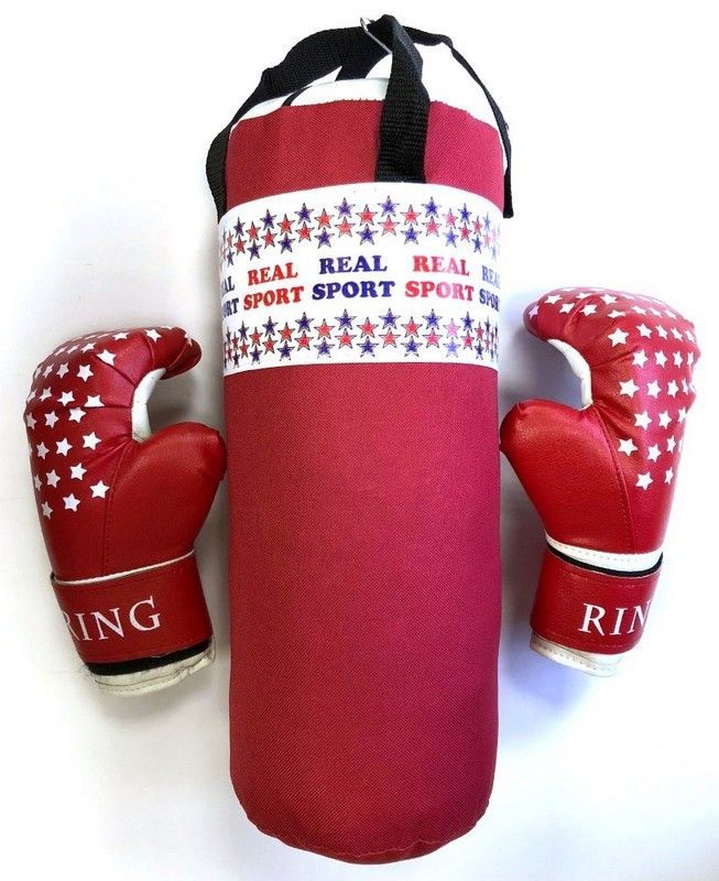 Фотографии Набор боксерский Real Sport Мини RS150 красный