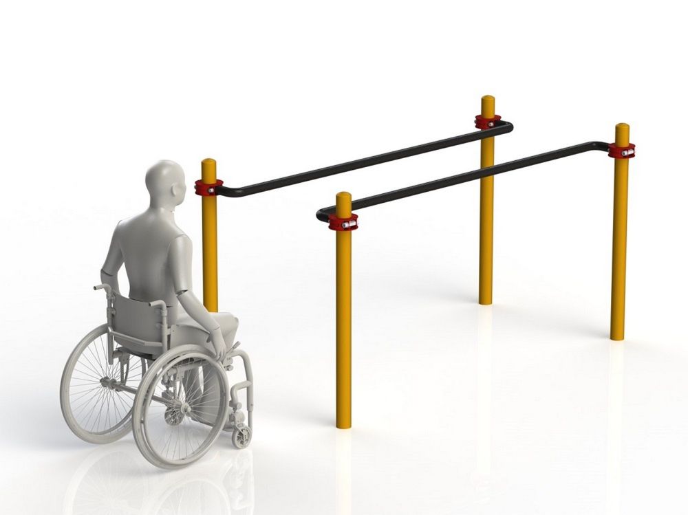 Фотографии Брусья параворкаут параллельные для колясочников Pioner A11788