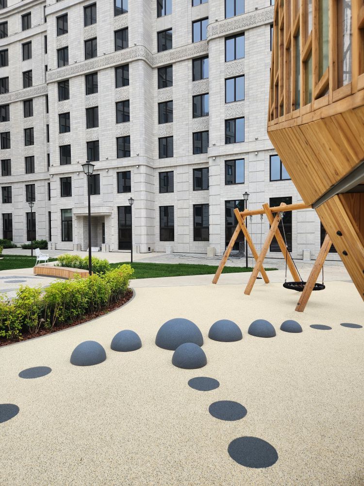 Фотографии Полусфера из EPDM крошки «Баббл»