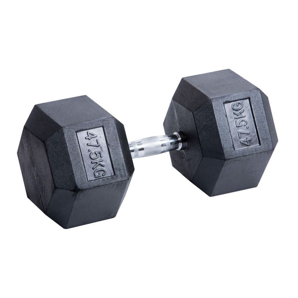 Фото Гантель гексагональная обрезиненная PROFI-FIT 47,5 кг