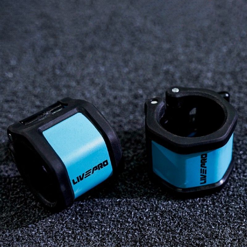 Олимпийские замки Live Pro Lite Barbell Collars LP8062 пара, черный\синий