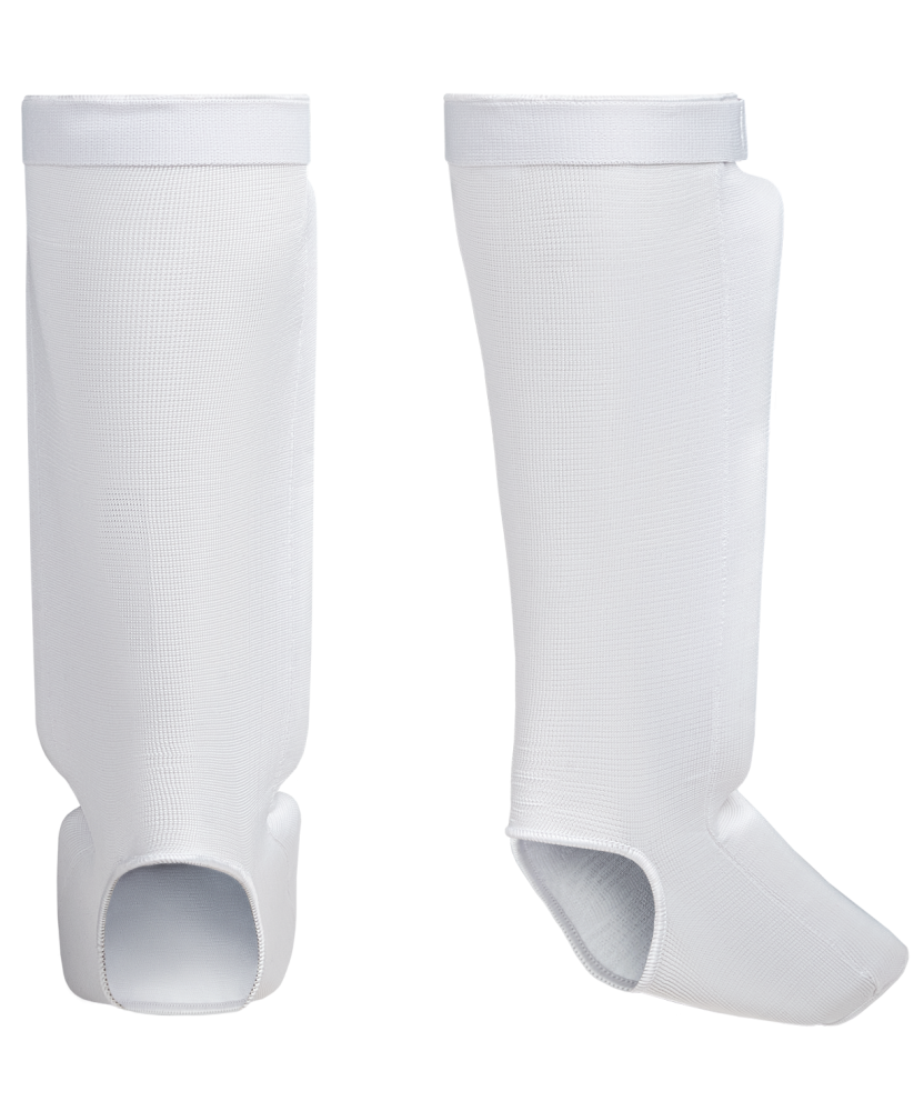 Защита голень-стопа PROTEGAT, полиэстер/спандекс, белый