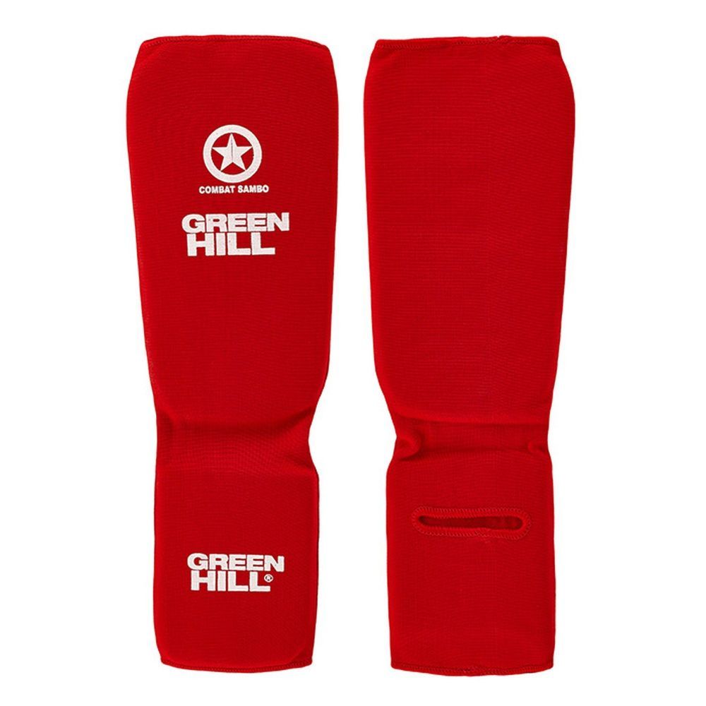 Фото Защита голень-стопа Green Hill Conbat Sambo SIC-6131cs красный