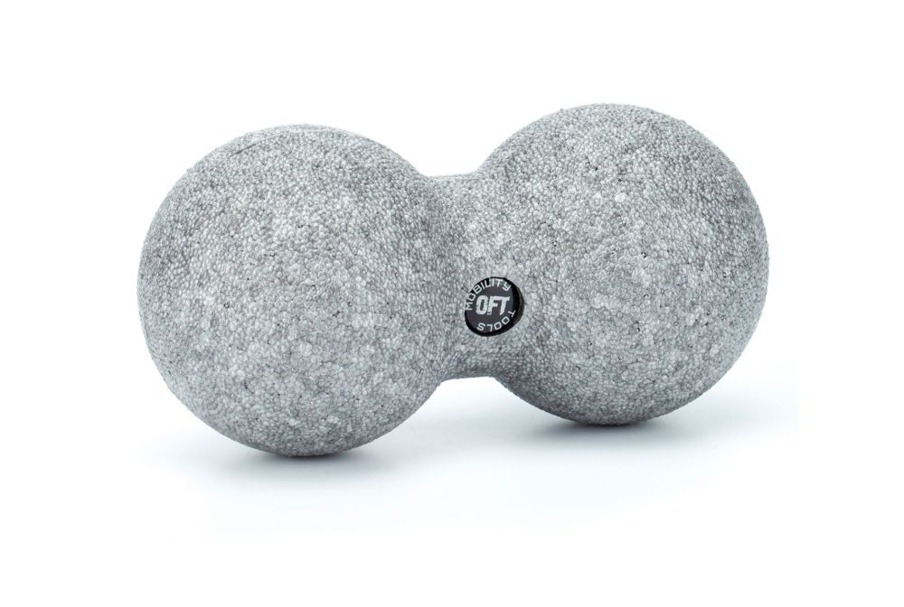 Фото Шар массажный сдвоенный 16 х 8 см серый