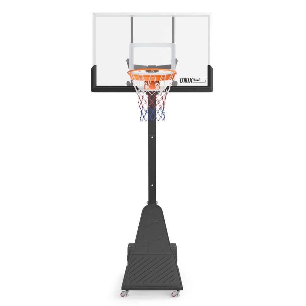Фотографии Баскетбольная стойка UNIX Line B-Stand-TG PRO 54"x32" (140 х 82 см) R45 H230-305 см