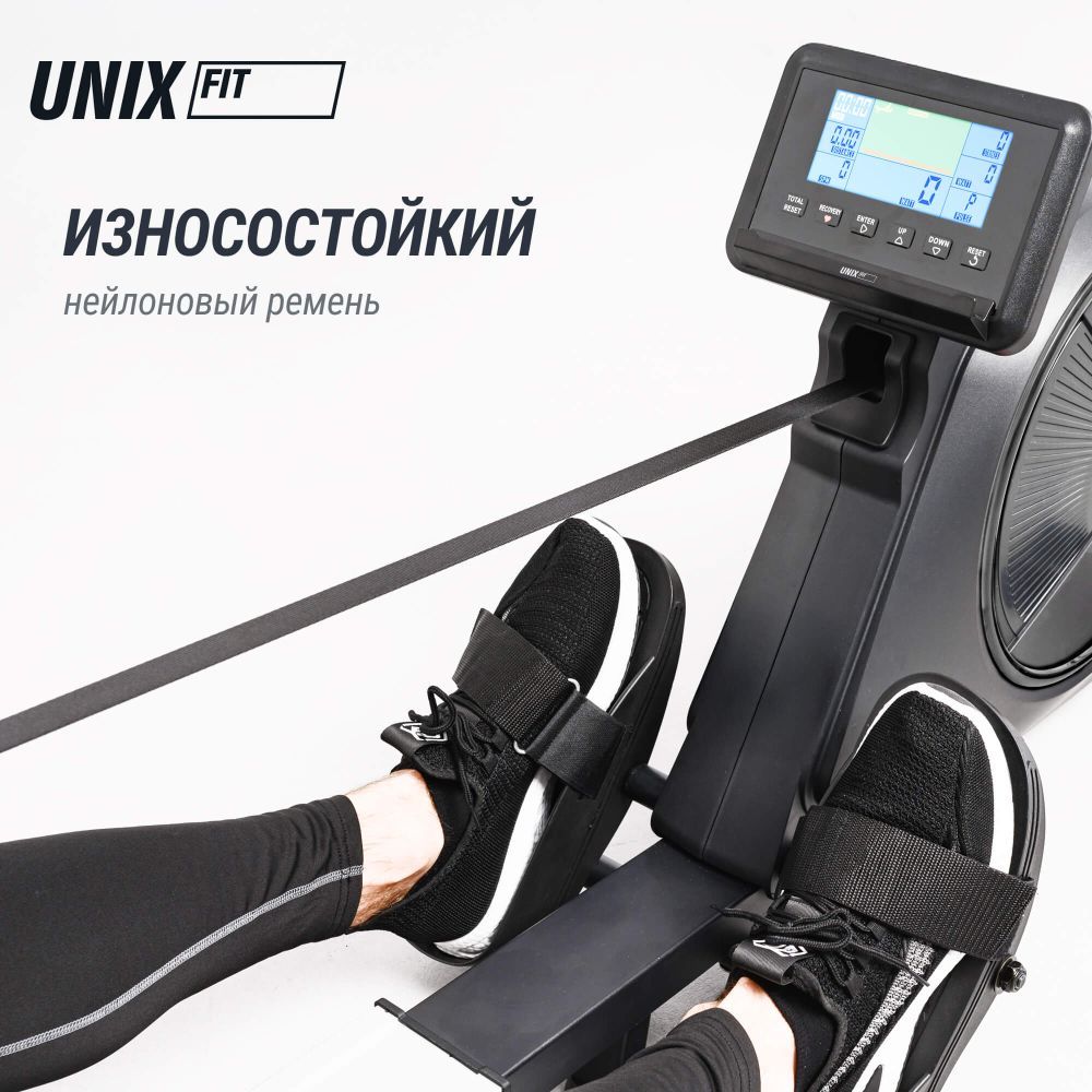 Гребной тренажер UNIX Fit электронная нагрузка / Techno Rower 410E