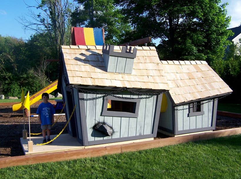 Фотографии Детский игровой домик Крепость двойной