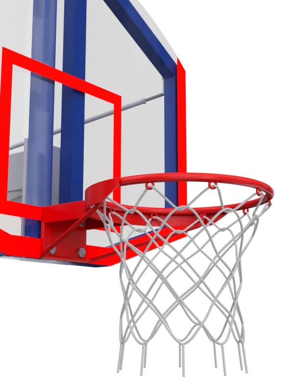 Фотографии Стойка стационарная со стритбольным щитом из оргстекла и усиленным кольцом  Pioner A13384