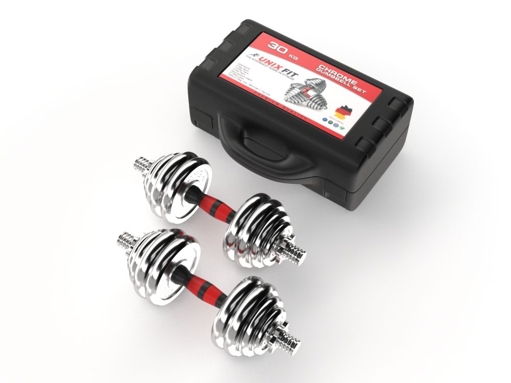 Фото Набор гантелей UNIX Fit в кейсе 30 кг