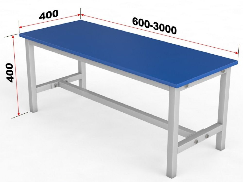 Фотографии Скамейка для раздевалки без спинки, настил ЛДСП, 50см Pioner A16369