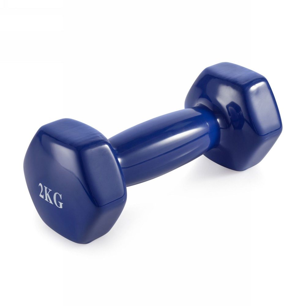 Фото Гантель неразборная 2 кг. винил VictoryFit VF-DV020