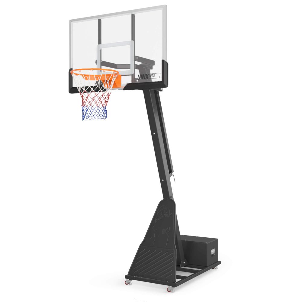 Фотографии Баскетбольная стойка UNIX Line B-Stand-TG PRO 54"x32" (140 х 82 см) R45 H230-305 см