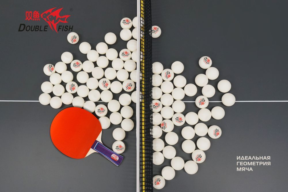 Фотографии Мячи для н/т Double Fish PAR40+ 3*** (paris(6 шт/упак.) р-р.40+