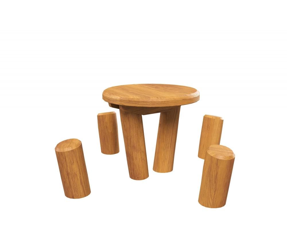 Фото Стол с пеньками HARDWOOD «Лесной»