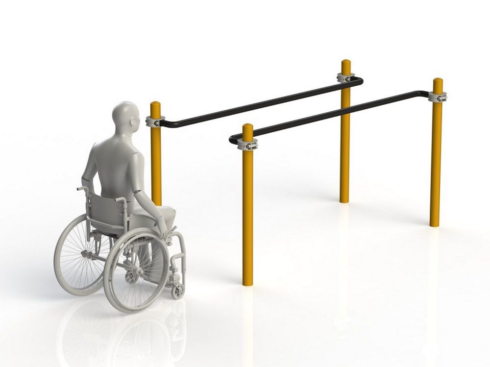 Фотографии Брусья параворкаут параллельные для колясочников Pioner A11789