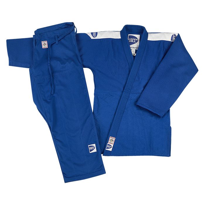 Фотографии Кимоно Дзюдо Green Hill Super одобрено IJF JSS-10212 , синее