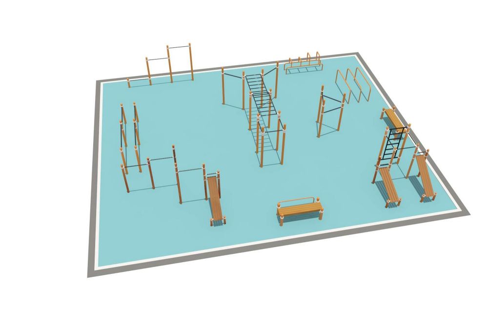 Фотографии Районная площадка для Воркаут и WRK  Pioner A16581