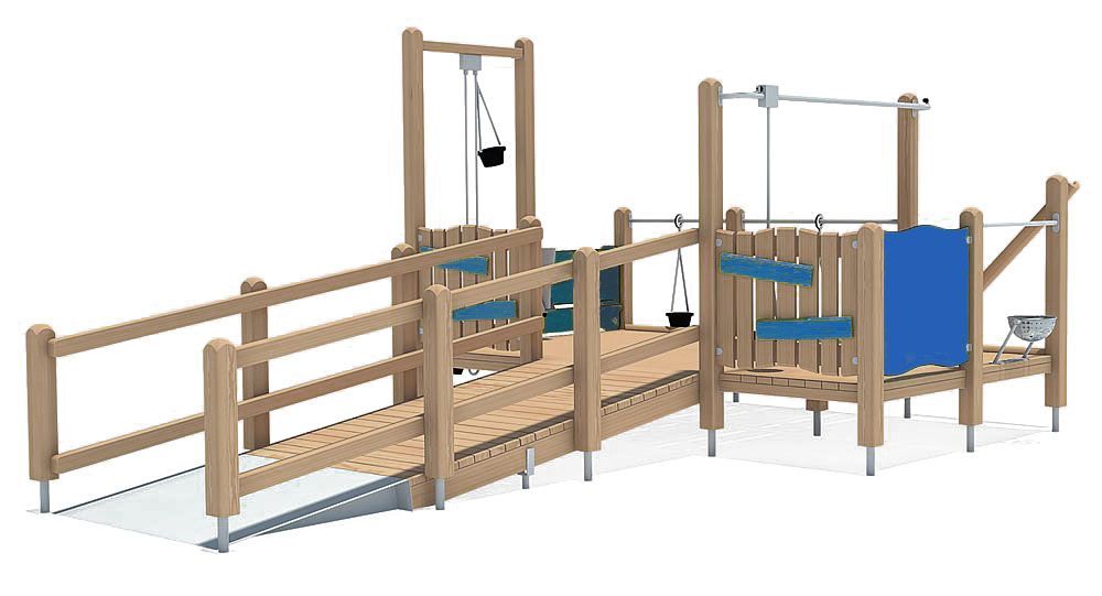 Фото Пандусная площадка для игр с песком "Вместе"