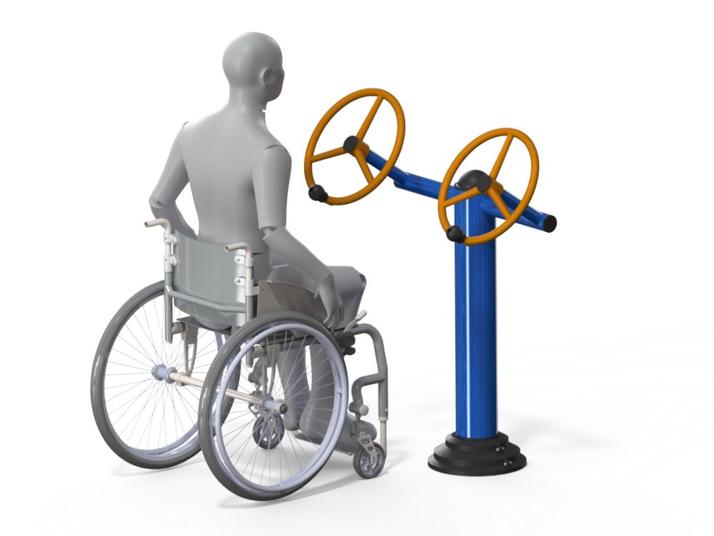 Фото Уличный тренажер для людей с ОВЗ Рули Pioner A11831