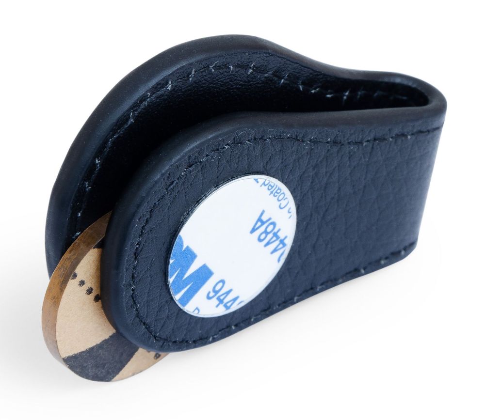 Фотографии Пенал для мела магнитный «GL» черный (натуральная кожа)