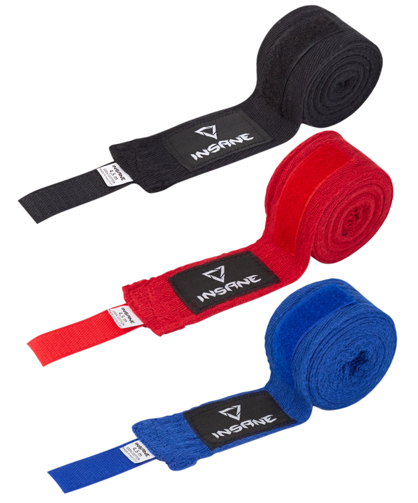 Бинт боксерский VIPER, хлопок, красный, 2,5 м