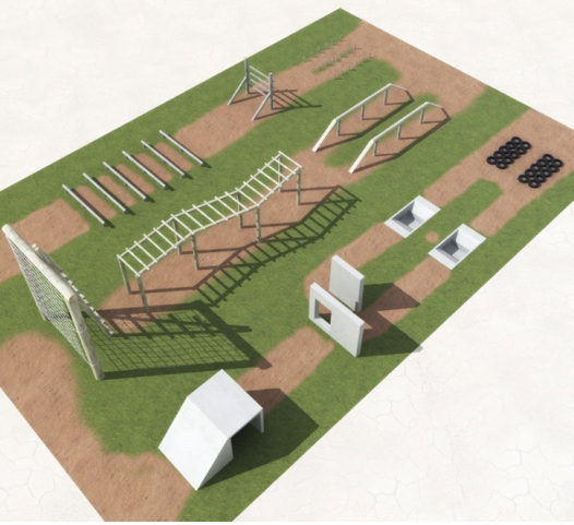 Фото Армейская полоса препятствий