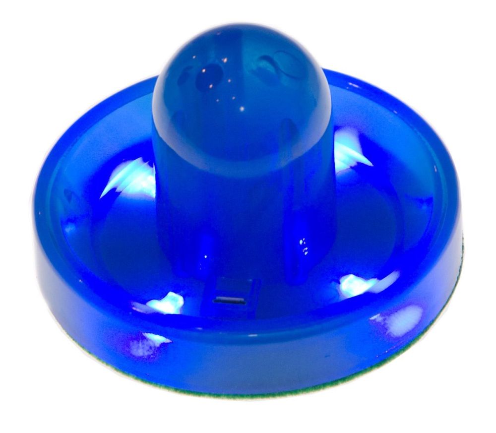 Фото Бита для аэрохоккея LED "Atomic Top Shelf / Lumen-X Laser" (синяя) D96 mm