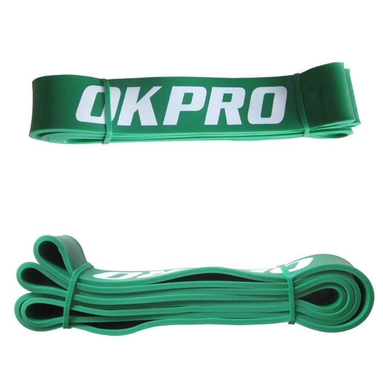 Фото Резиновая петля тренировочная L (4,5 см) OKPRO OK1925 зеленая