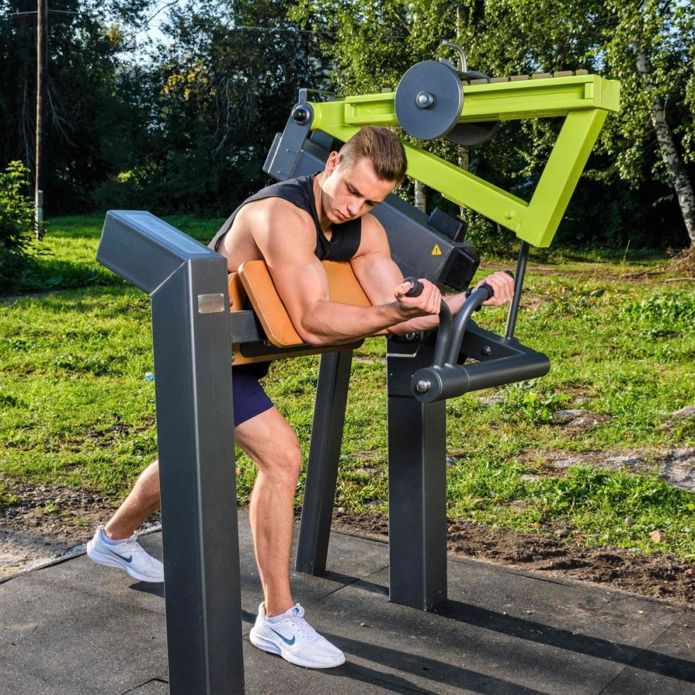 Фотографии Уличный тренажер Бицепс-машина с переменной нагрузкой